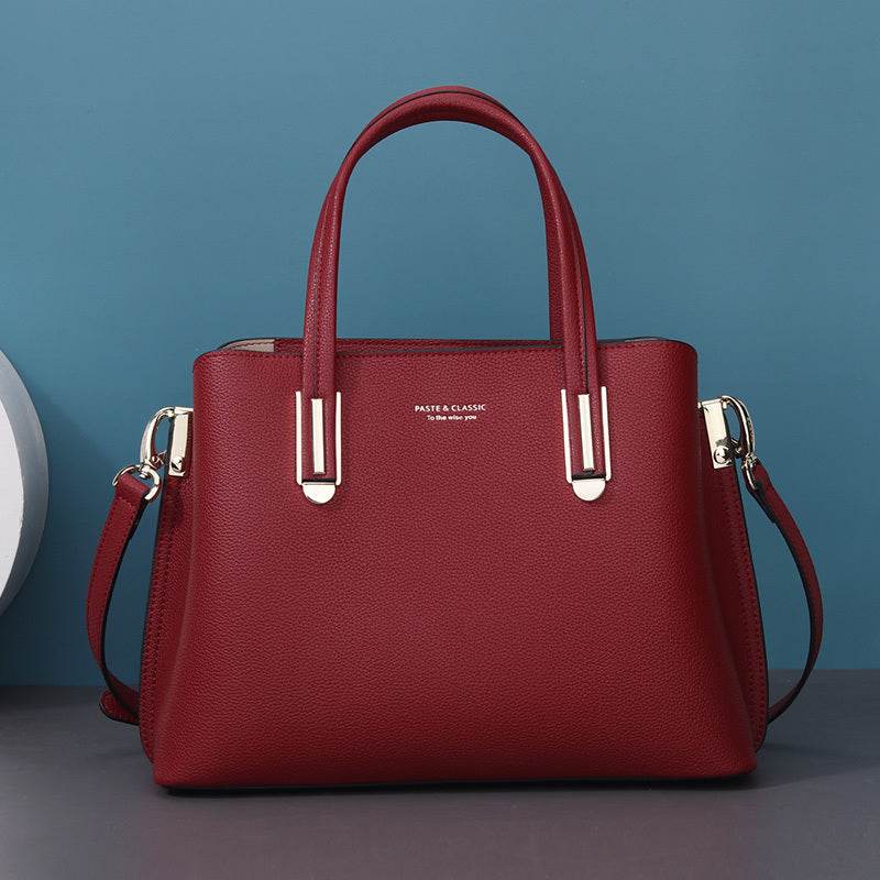 Sac en cuir noir pour femme - Style & confort